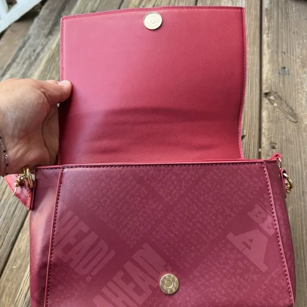 SHEIN Harry Potter Hogwarts Burgundy Crossbody Bag Faux Leather Wizard Purse - Image 4