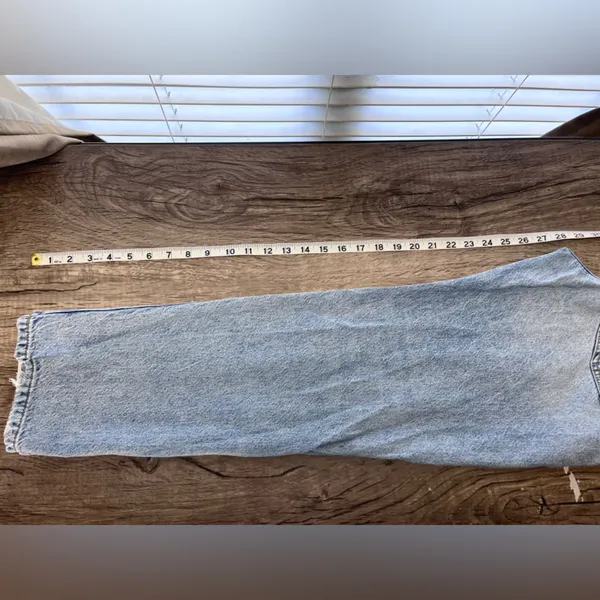 Free People‎ distressed straight leg jeans size 26 - Image 6
