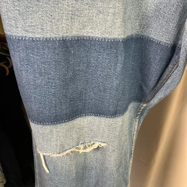 Arizona Jean Co Vintage Straight‎ Patchwork Distressed Jeans 23 New High Rise - Image 6