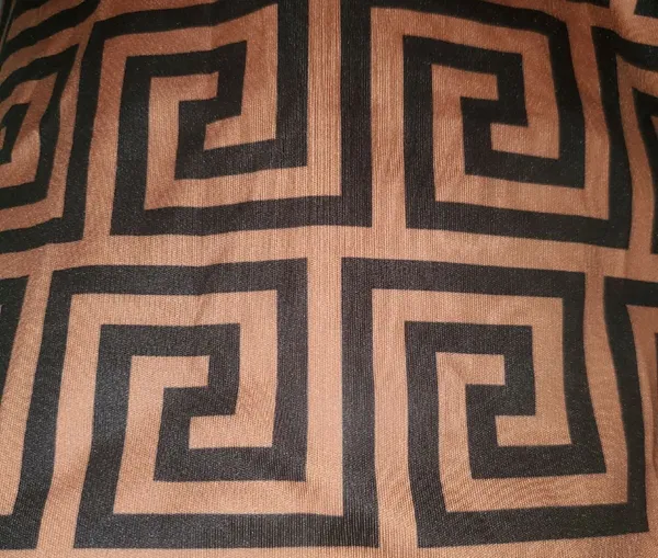 Patterned Series: Asymmetrical Line Dress Tan Size XXL - Image 4