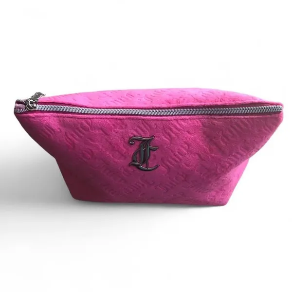 NWOT Juicy Couture Makeup Bag Velour Pink - Image 5