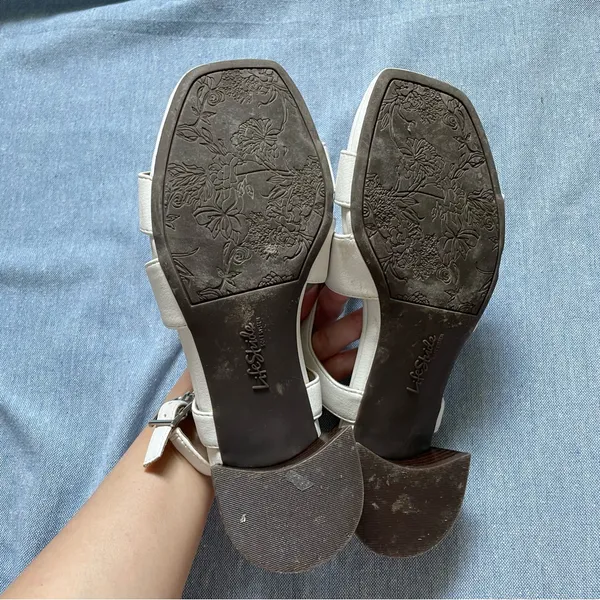 Life Stride Jordan Strappy Sandals Size 6W Wide Width White - Image 6