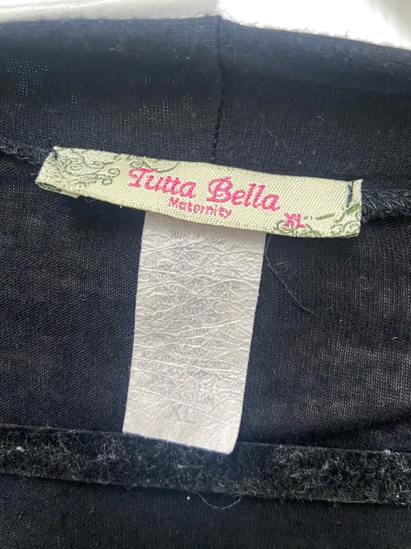 Tutta Bella Maternity Beaded Tank Top with Black Cardigan Size XL - Image 2