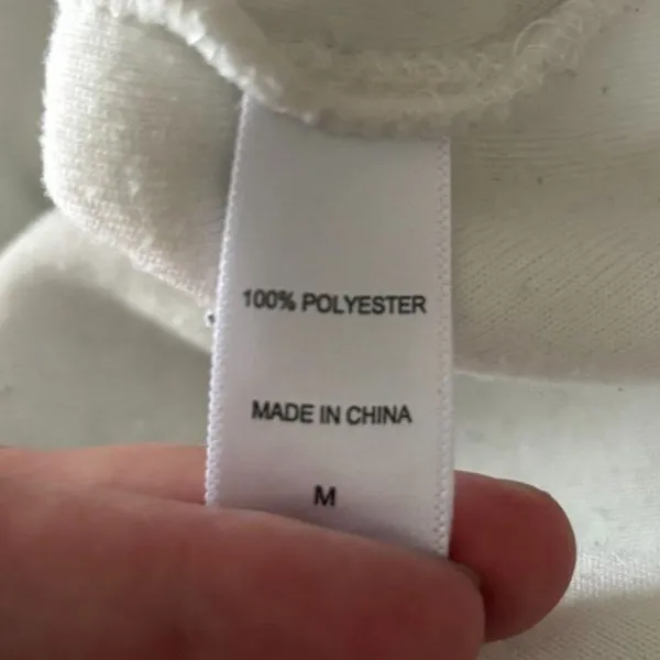 Koolaburra by UGG White Sherpa Fleece Quarter Zip Pullover‎ Sweatshirt Medium - Image 5