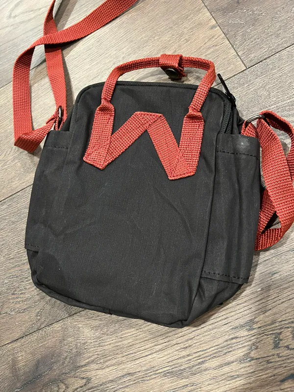 Fjällräven Kanken Mini Backpack Black/Ox Red - Image 3