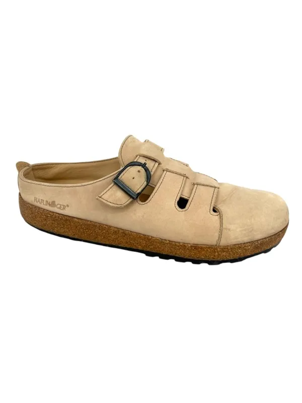 Haflinger Fisherman Buckle Comfort Clog Earthy Boho Beige Size 42 EU 11 US - Image 2