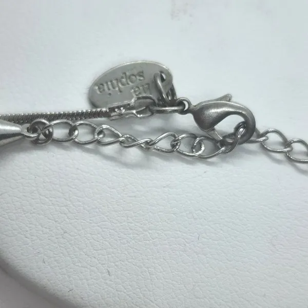 Lia Sophia Silver & Yellow Necklace - Image 4