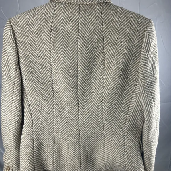 New Talbots Size 4 Button Down Heavy Tweed Jacket Blazer - Image 4