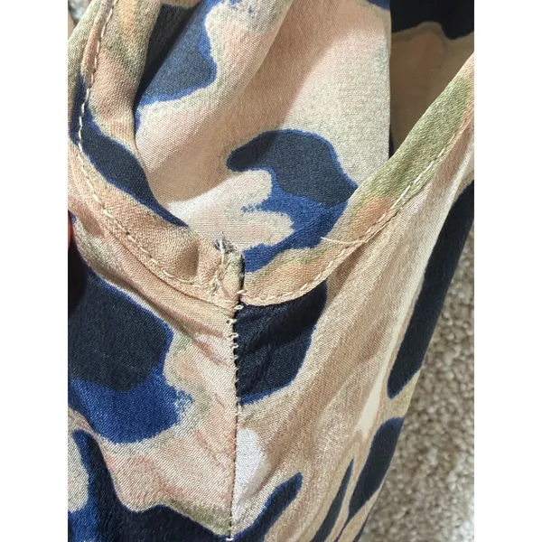 Flawed Karina Grimaldi abstract animal Print culotte jumpsuit elastic waist‎ - Image 8