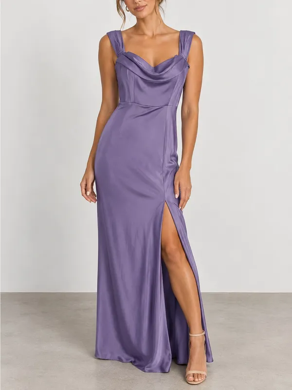 Birdy Grey Mia Dusty Lilac Matte Satin Bridesmaid Formal Dress - Image 10