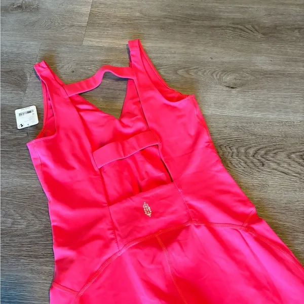 FP MOVEMENT Never Better Onesie Romper Neon Coral NWT - Image 9