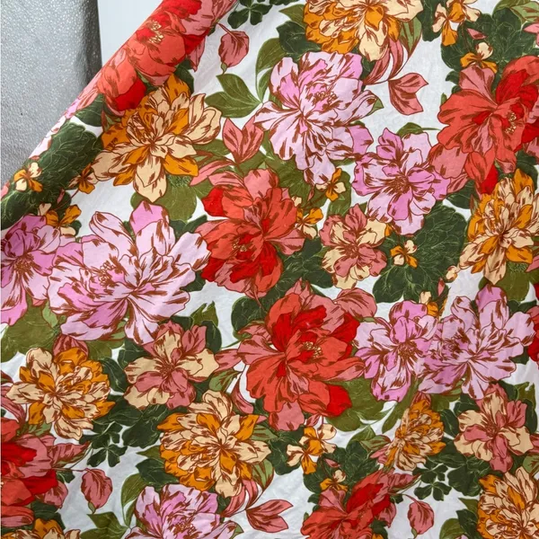 Zingara Swimwear Floral Vibrant Beach Pink Flowing Y2K Bohemian Size Small 26 - Image 5