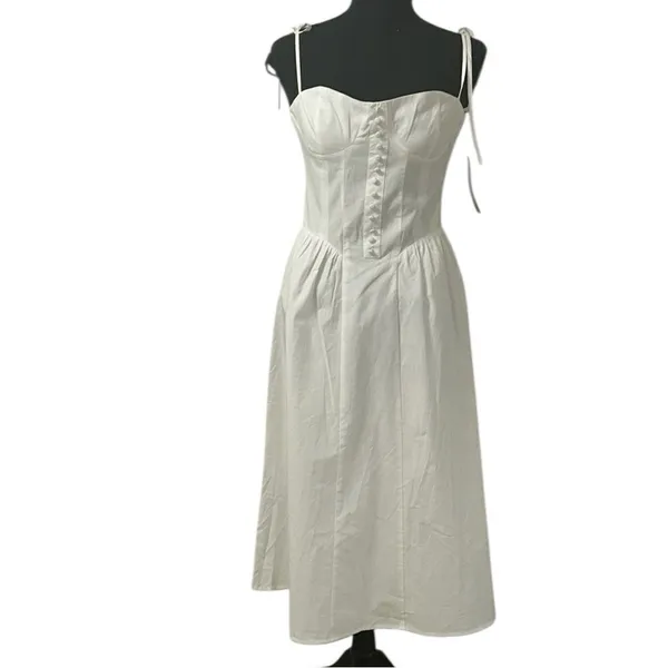 O.P.L White Midi Dress(Size XS) - Image 2
