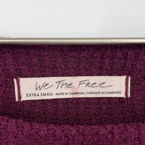 Free People North Shore Purple Thermal SZ XS - Image 6