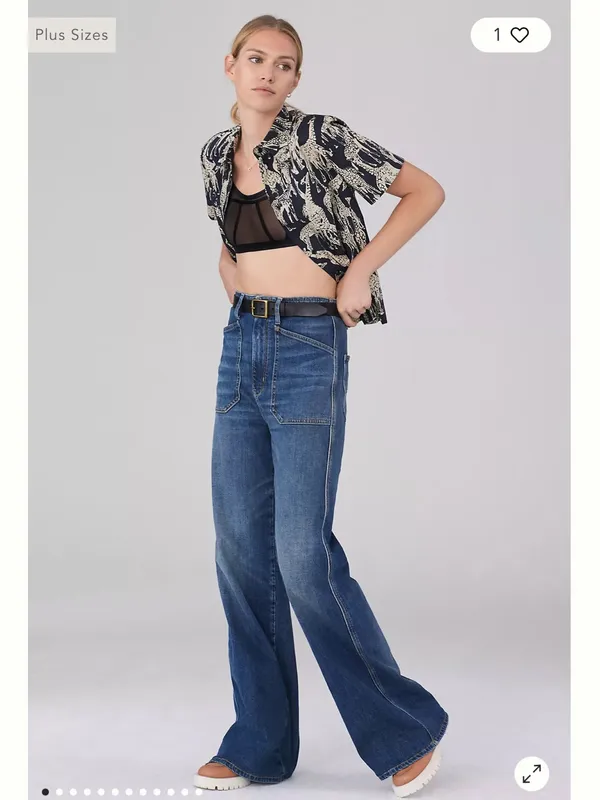 Anthropologie Pilcro The Carpenter Wide-Leg Jeans - 25 Waist - Image 3