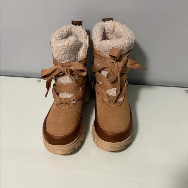 SOREL TÍVOLI Women's Brown and Cream Winter Boots - Image 5