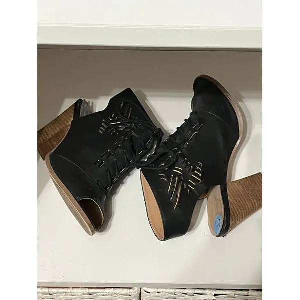 Restricted high heel black cut out shoes size 6.5‎ - Image 4