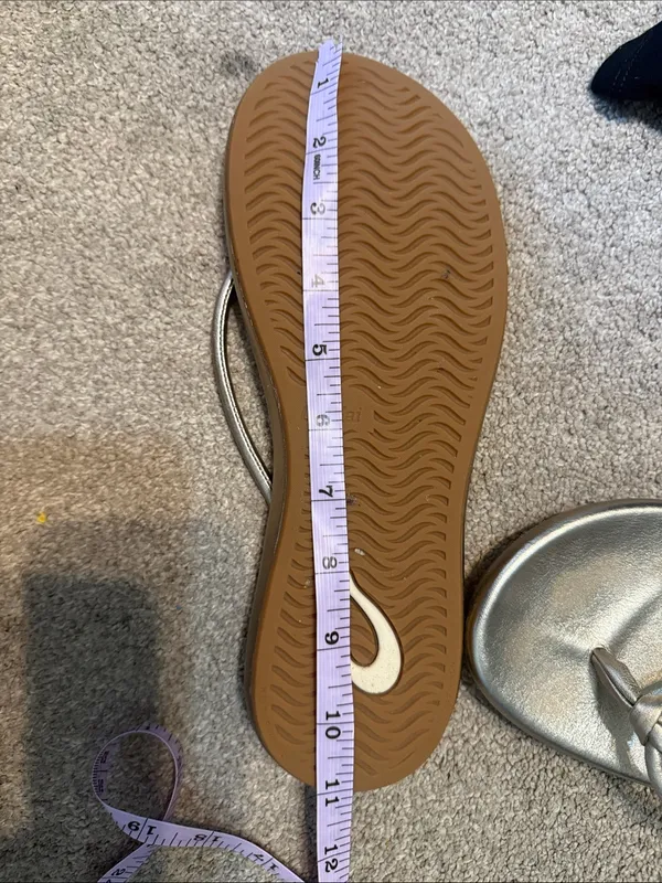 Olukai Gold Metallic Thong Huawai Sandals - Image 5