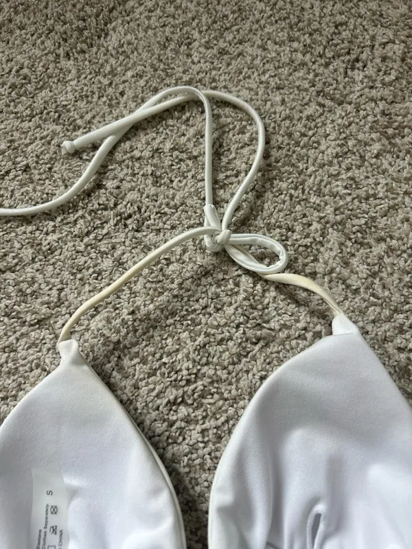 SheIn Silky white bikini set - Image 4