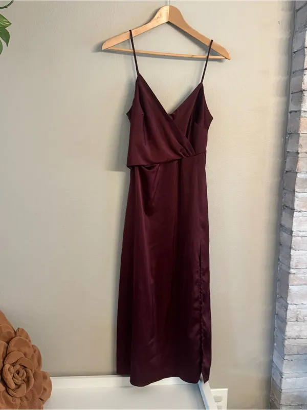 LULUS X LUSH Sunrise‎ to Sunset Satin Midi Dress - Image 2
