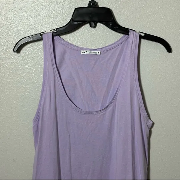 Zara Women Athletic Lilac/purple Tank Top‎ Size XS. - Image 4