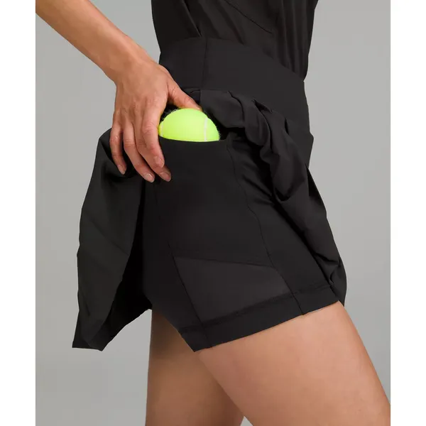Lululemon Side-Pleat High-Rise Tennis Black Skirt Size 4 NWT - Image 4
