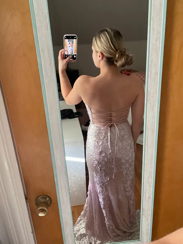 Jovani Lavender Prom Dress - Image 4