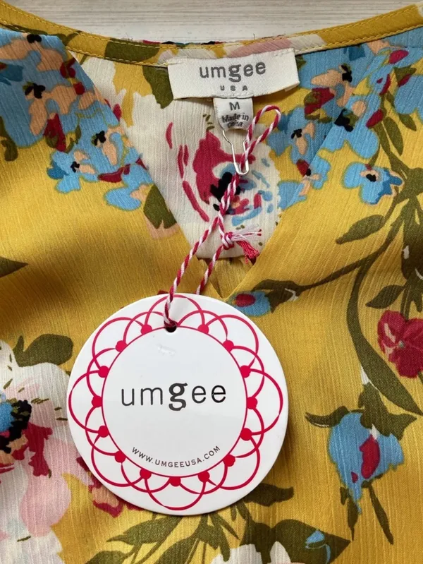 Umgee Floral V‑Neck Blouse NWT – M – Lightweight Polyester - Image 10