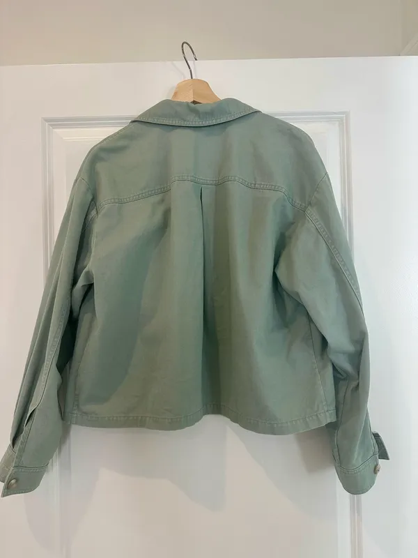 Other & Stories Utility Light Sage Green Jacket - Image 3