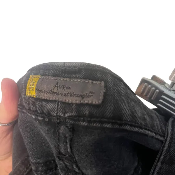 Aura Women's Size 28 Western Black Denim‎ Straight Leg Jeans - Image 7