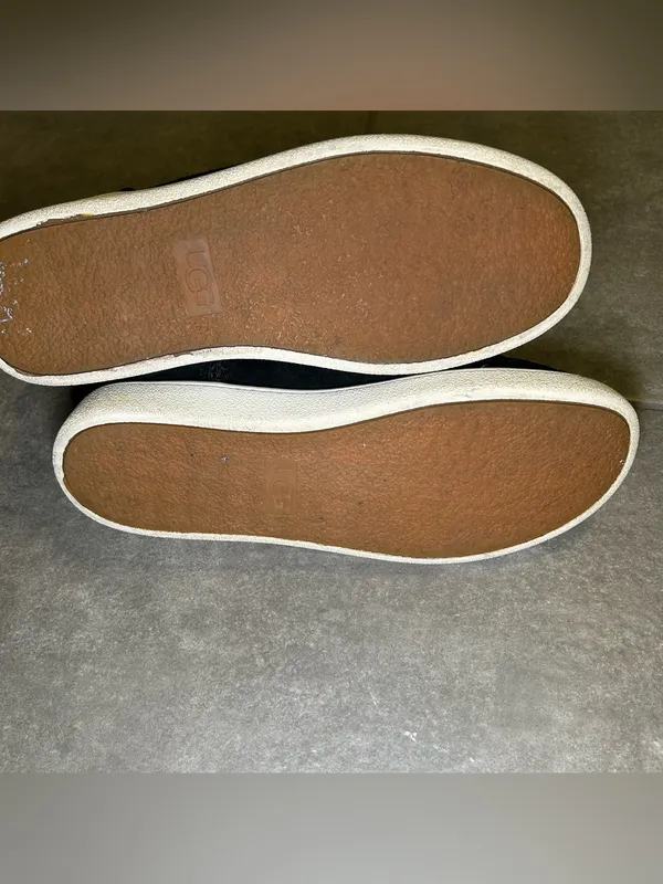 UGG Mika Black Suede Slip On Winter Cuffed Sneaker Snow Boots Womens Shoe Size 8 - Image 11