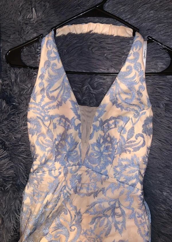 Winter Blue Prom Dress - Image 2