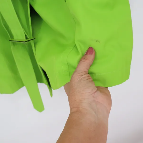 Liz Claiborne Trench Coat Womens XL Green Water Repellent Belted NWT - Image 7