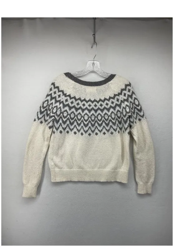 The HOLLISTER Nordic Fair Isle Rhinestone Crewneck Sweater in size S - Image 4