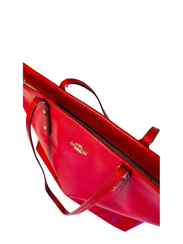 Coach Red City Zipper Tote - Image 6