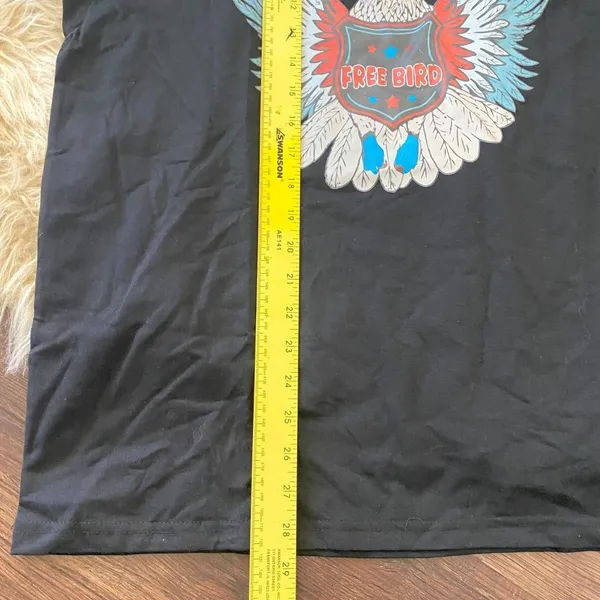 Source Unknown New unworn Black Lynyrd Skynyrd Free Bird Eagle Graphic Print T-shirt L - Image 6