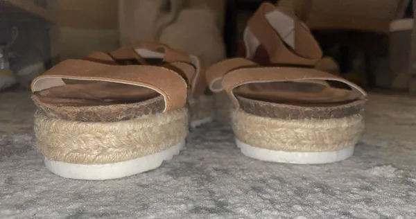 Nature Breeze Tan Strappy Espadrille Sandals - Image 7