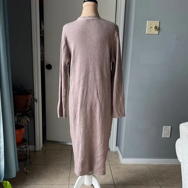 Ribbed button-up duster cardigan - Image 7
