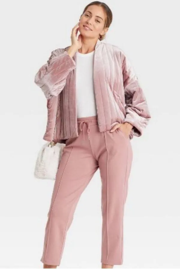 A New Day Pink Quilted Puffer Jacket - Image 3