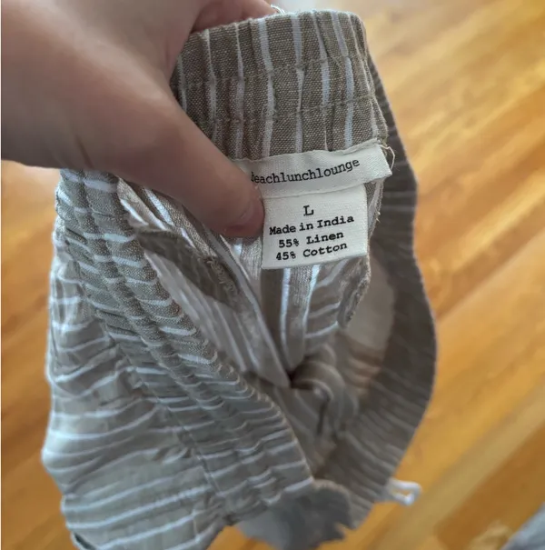 BeachLunchLounge Pants Striped Linen - Image 2