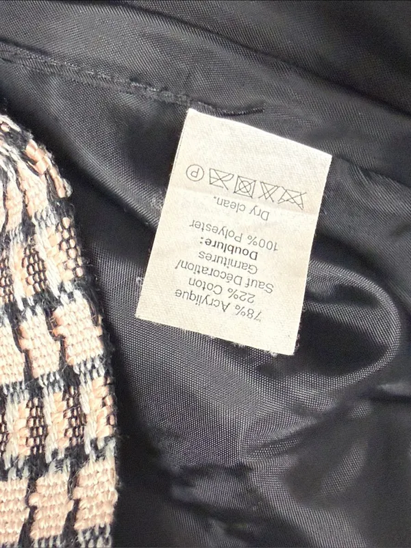 J. Crew Pink and Black Tweed Mini Skirt with Black Side Trim - Image 9