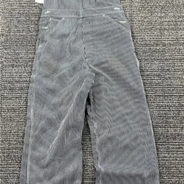 Carhartt Women's Relaxed Fit Denim Railroad Striped Bib Overall XS - Image 2