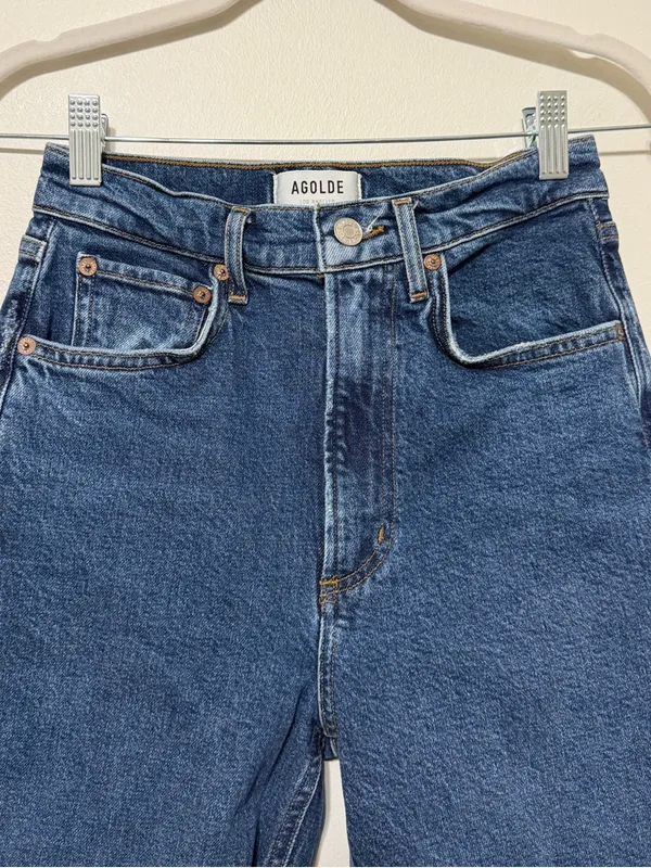 AGOLDE Stovepipe High Rise Jeans Size 24 - Image 4