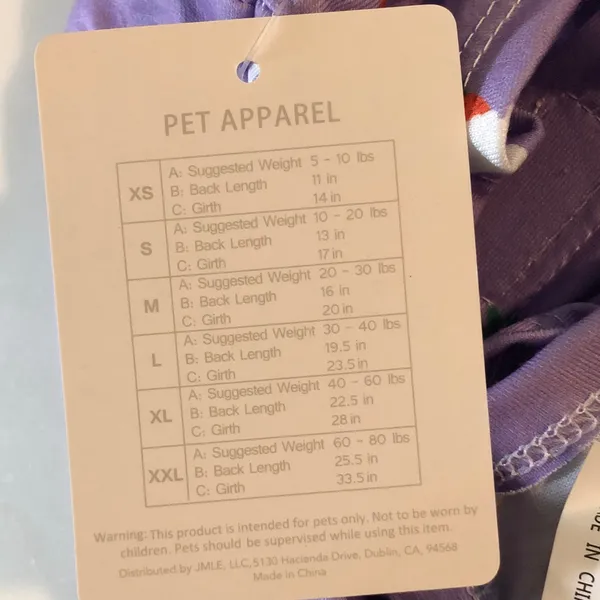 Lavender nwt size medium Bunny & Carrot Short Sleeve Tee pet dog cat apparel - Image 5