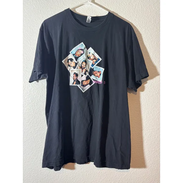 Maroon 5 XL Red Pill Blues Tour Concert Graphic T-Shirt 2018 Los Angeles Apparel - Image 2
