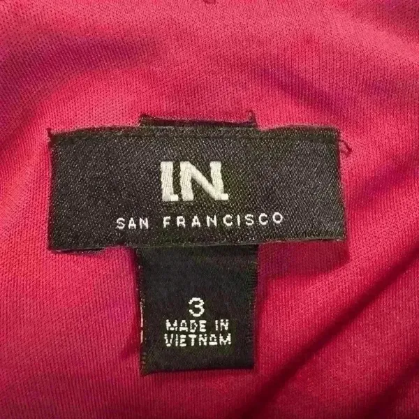 Juniors Burgundy I.N. San Francisco Dress - Image 3