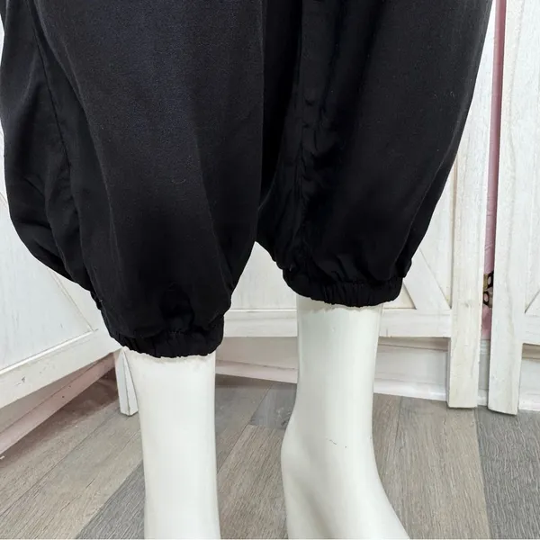 SHEIN Surplice Halter Top‎ Jogger Leg Jumpsuit Black Small - Image 10