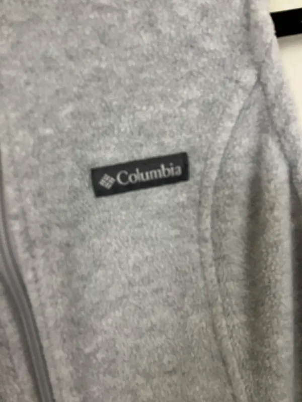 Gray Fleece Full Zip Fall Spring Vest - Image 3
