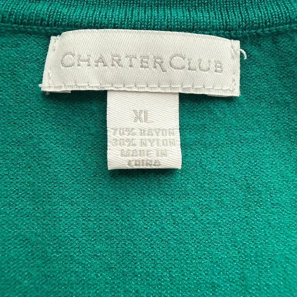 XL Charter Club V-Neck Cardigan - Image 3