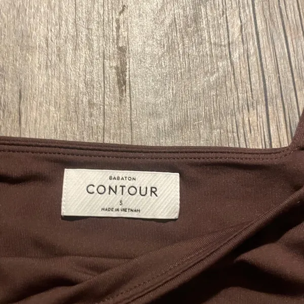 Babaton Contour Square Neck Bodysuit - Chocolate - Image 2